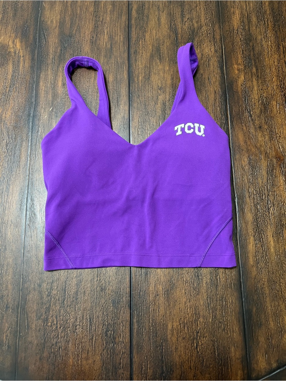 TCU Horned Frogs Lululemon Align Tank Top Light Support College Purple Size 2/XS